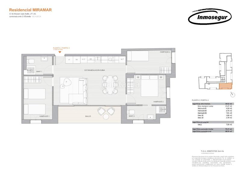 Foto f1c083f7-89e0-40ce-99d9-a6e0b3e99a07. Pis 72m<sup>2</sup> a carrer de mossèn lluís batlle 27 a Vila-seca poble Vila-seca