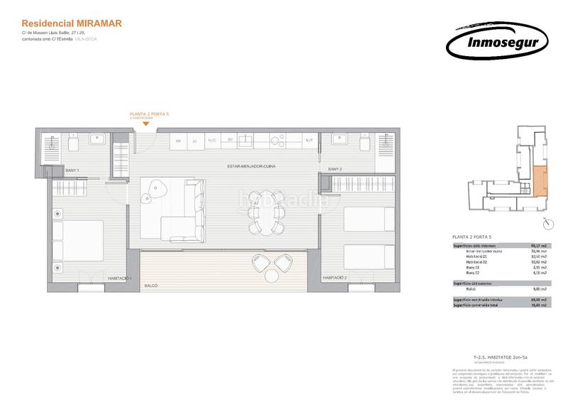 Foto 0259f054-6f8c-45e0-803a-b3826f78a56b. Piso 69m<sup>2</sup> en carrer de mossèn lluís batlle 27 en Vila-seca poble Vila-seca