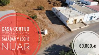 Mas  Diseminado saladar y leche 92m. Casa cortijo de 100 m2 con parcela de 560 m2 en saladar y leche
