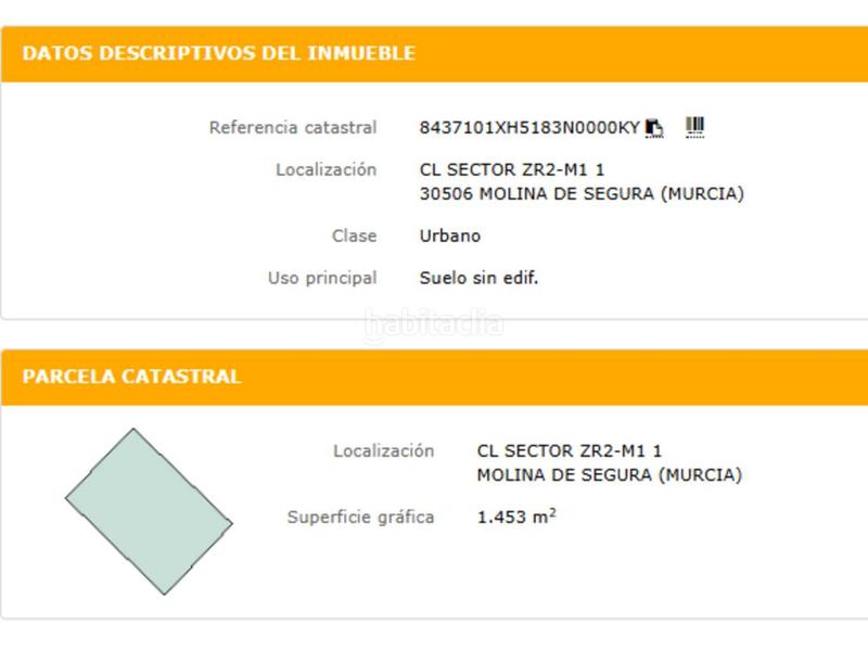 Foto c7efae86-cd50-4a70-8f68-ae8fec3fe211. Residential plot in San Miguel Molina de Segura