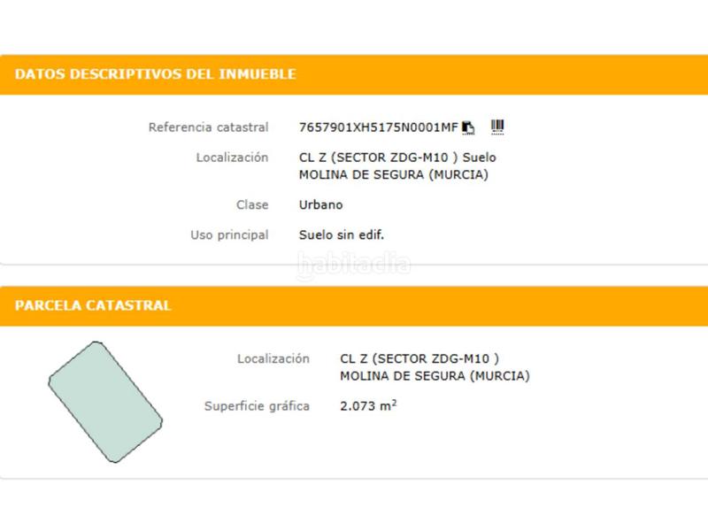 Foto b9bf7bbb-f402-435d-a00f-5981d9f01932. Terreny residencial a San Miguel Molina de Segura