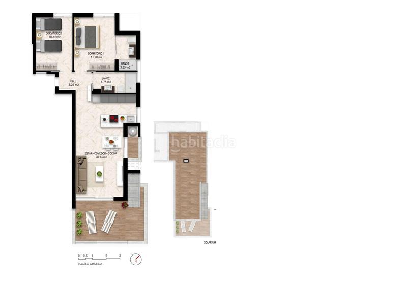 Foto 0c840864-9831-40ba-9cad-6c2a3fca1d4b. Àtic amb calefacció aparcament piscina a Zeniamar - Horizonte - La Campana Orihuela