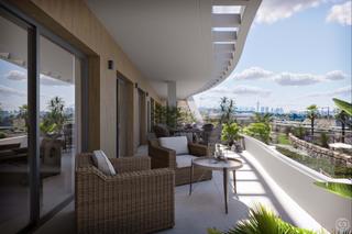 Etagenwohnung in Balcón de Finestrat-Terra Marina. Ático con solárium privado, vistas exclusivas y acceso a servici
