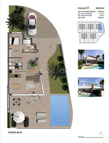 Foto e95b4076-02e7-402e-afc8-8d4d9a3360cb. Casa adossada amb calefacció piscina a Monforte del Cid