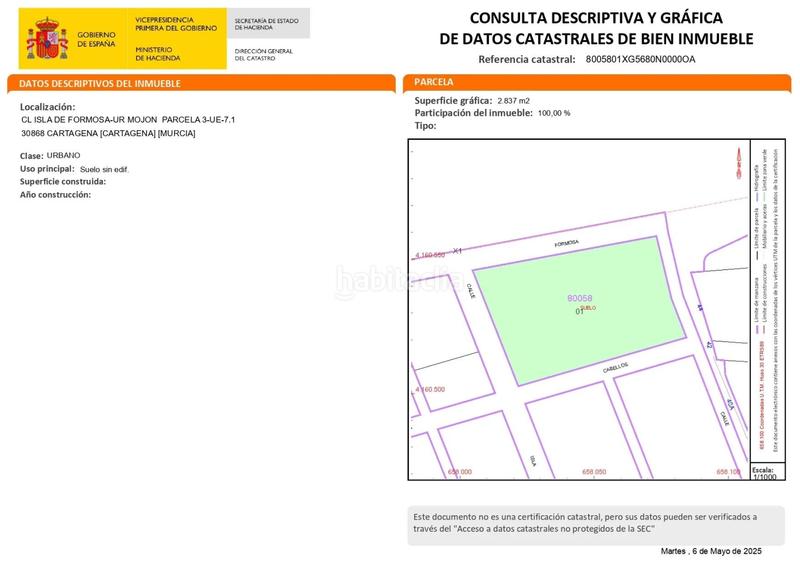 Foto 03c75af6-b8ad-452d-8b93-e482d83d2cbb. Terreny residencial a Los Puertos Cartagena