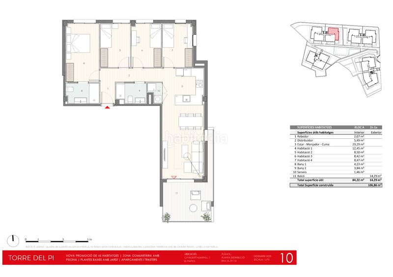 Foto 1678e1e0-7e16-4a5a-8b65-2577d92a132e. Planta baja 92m<sup>2</sup> en carrer de valentí almirall 1 obra nueva en el papiol: pisos con jardín, terrazas y piscina comunitaria en Papiol (El)