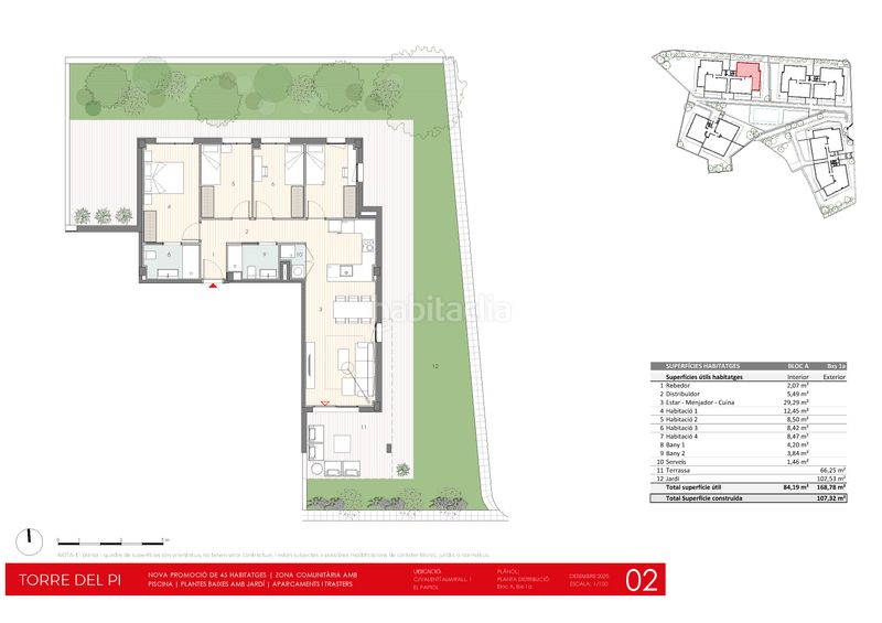 Foto 409a8e22-ae71-4351-bfef-aa59a899fdfe. Planta baja 92m<sup>2</sup> en carrer de valentí almirall 1 obra nueva en el papiol: pisos con jardín, terrazas y piscina comunitaria en Papiol (El)