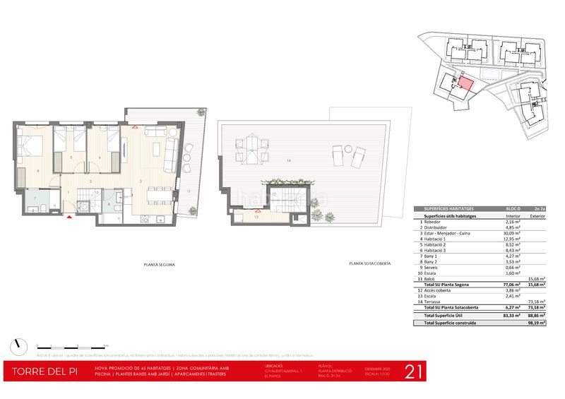 Foto 4b0f85aa-317a-44a6-900d-b08f737c2959. Planta baja 92m<sup>2</sup> en carrer de valentí almirall 1 obra nueva en el papiol: pisos con jardín, terrazas y piscina comunitaria en Papiol (El)