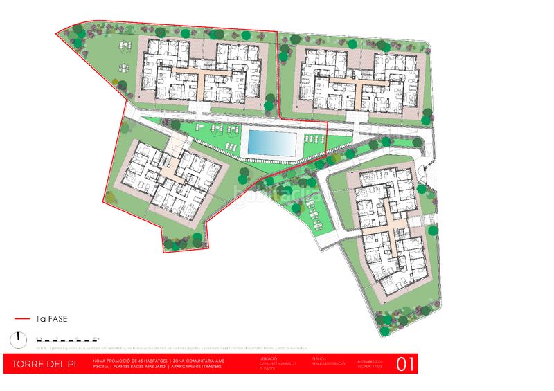 Foto 723b43a7-ed8d-419c-83f8-440087575586. Planta baja 92m<sup>2</sup> en carrer de valentí almirall 1 obra nueva en el papiol: pisos con jardín, terrazas y piscina comunitaria en Papiol (El)