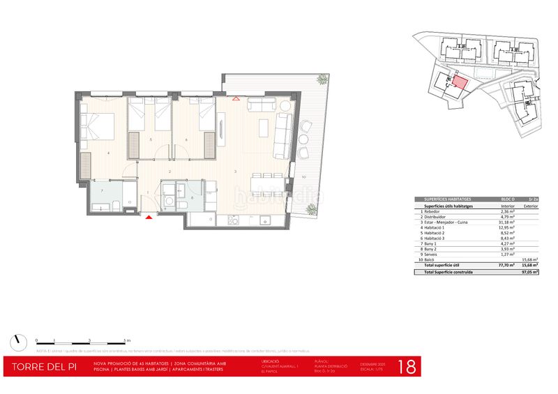 Foto 7a5bc214-030a-4bec-afc5-07b9a2833657. Planta baja 92m<sup>2</sup> en carrer de valentí almirall 1 obra nueva en el papiol: pisos con jardín, terrazas y piscina comunitaria en Papiol (El)