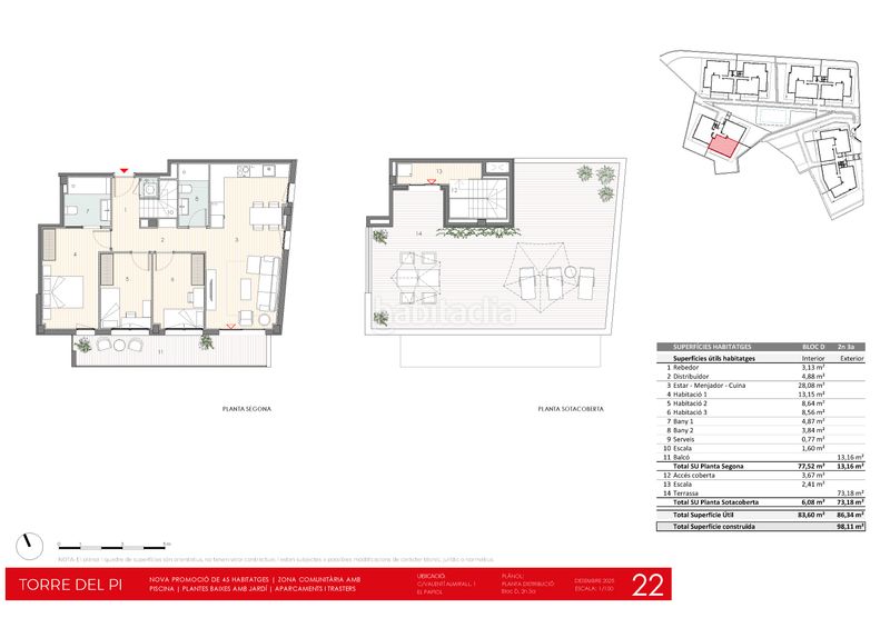 Foto 9d6aec92-c338-4f43-b023-9faebcfd8b58. Planta baja 92m<sup>2</sup> en carrer de valentí almirall 1 obra nueva en el papiol: pisos con jardín, terrazas y piscina comunitaria en Papiol (El)