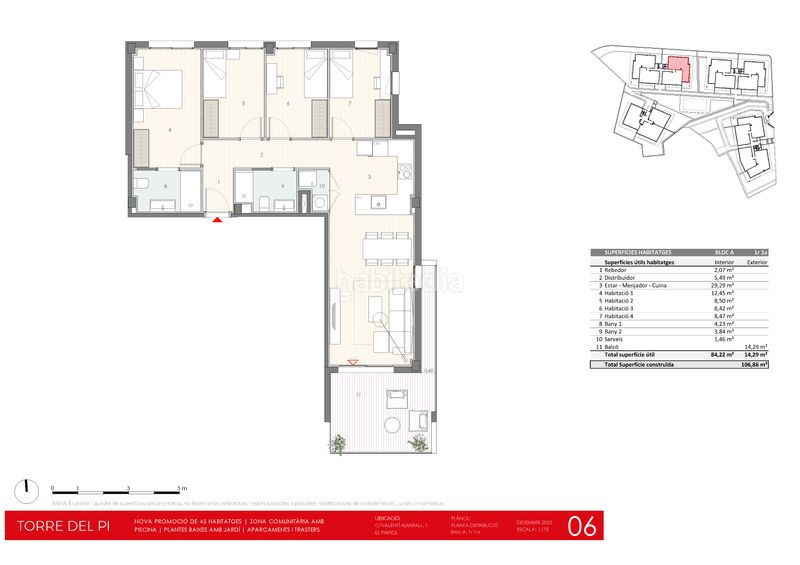 Foto a7373684-73e4-4e84-a457-ffb6aa01867f. Planta baja 92m<sup>2</sup> en carrer de valentí almirall 1 obra nueva en el papiol: pisos con jardín, terrazas y piscina comunitaria en Papiol (El)