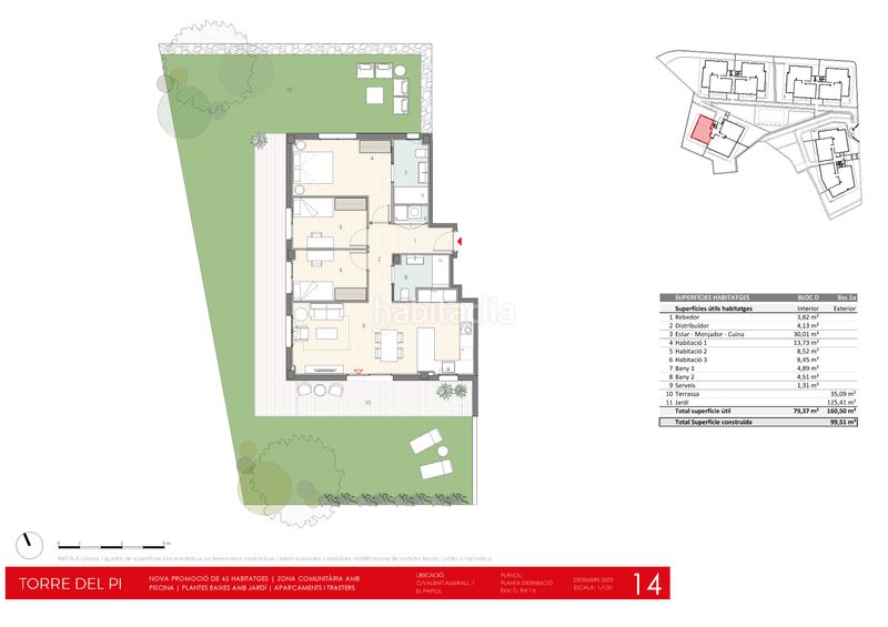 Foto f752d34a-57ee-44c1-8b59-1791ed1fc6be. Planta baja 92m<sup>2</sup> en carrer de valentí almirall 1 obra nueva en el papiol: pisos con jardín, terrazas y piscina comunitaria en Papiol (El)