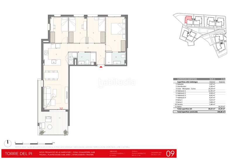 Foto fbe69206-2bc9-4a21-853a-c50794f0669c. Planta baja 92m<sup>2</sup> en carrer de valentí almirall 1 obra nueva en el papiol: pisos con jardín, terrazas y piscina comunitaria en Papiol (El)