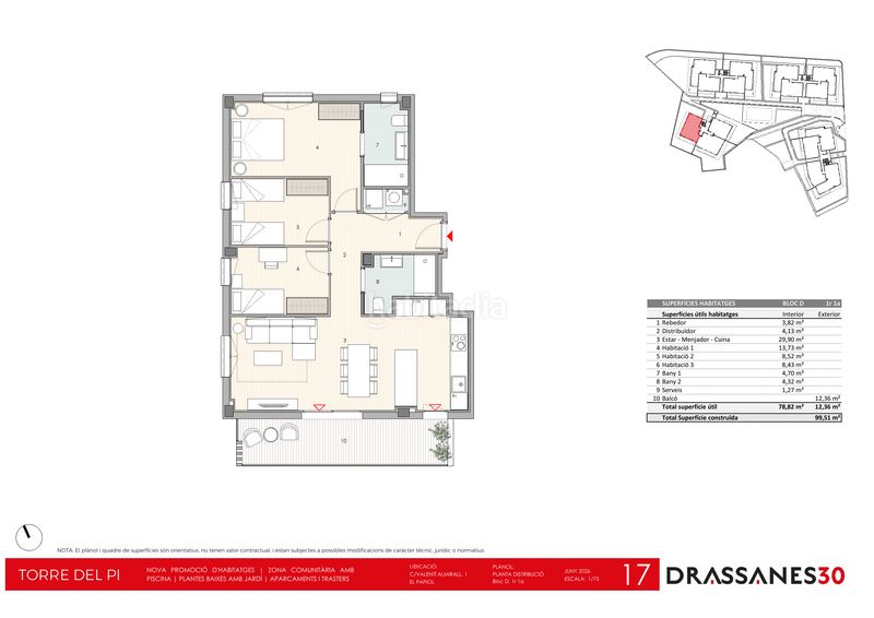 Foto 159d12c7-ca21-4c9b-8d96-f3124143bb53. Flat 102m<sup>2</sup> in carrer de valentí almirall 1 in Papiol (El)