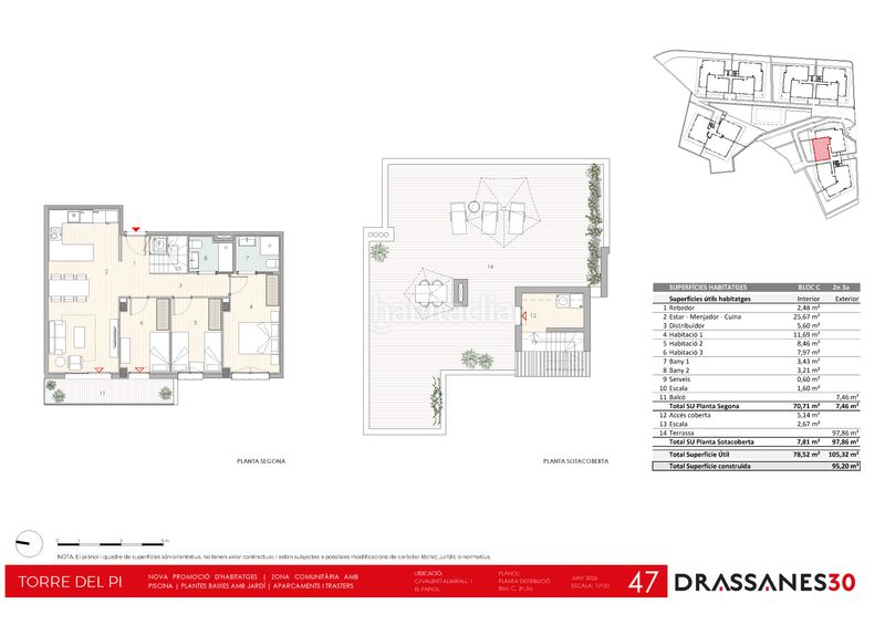 Foto 1eb1d0b9-6e38-428b-b98e-c7be0d3eb5a4. Flat 102m<sup>2</sup> in carrer de valentí almirall 1 in Papiol (El)