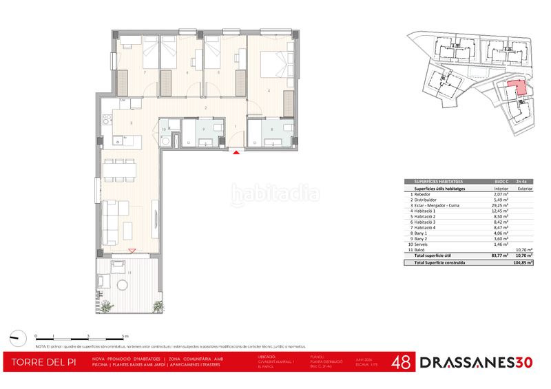 Foto 581152d6-f174-47c0-9baf-b4644ab1b570. Flat 102m<sup>2</sup> in carrer de valentí almirall 1 in Papiol (El)