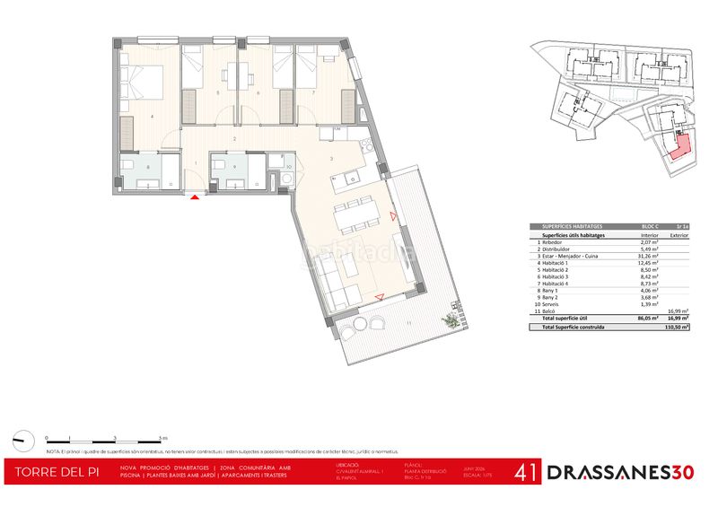 Foto 5e3047e5-85fb-4027-897d-ddbffa31dd4e. Flat 102m<sup>2</sup> in carrer de valentí almirall 1 in Papiol (El)