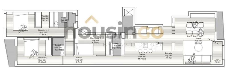 Foto e185ff6b-6101-4fe3-9150-b56947f21ead. Etagenwohnung mit heizung in Trafalgar Madrid