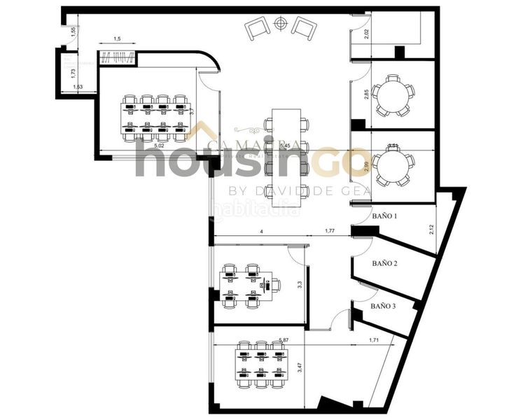 Foto 1a0c3a82-faad-4b61-b5bd-a087ffda214b. Oficina  en venta en calle pinar en El Viso Madrid