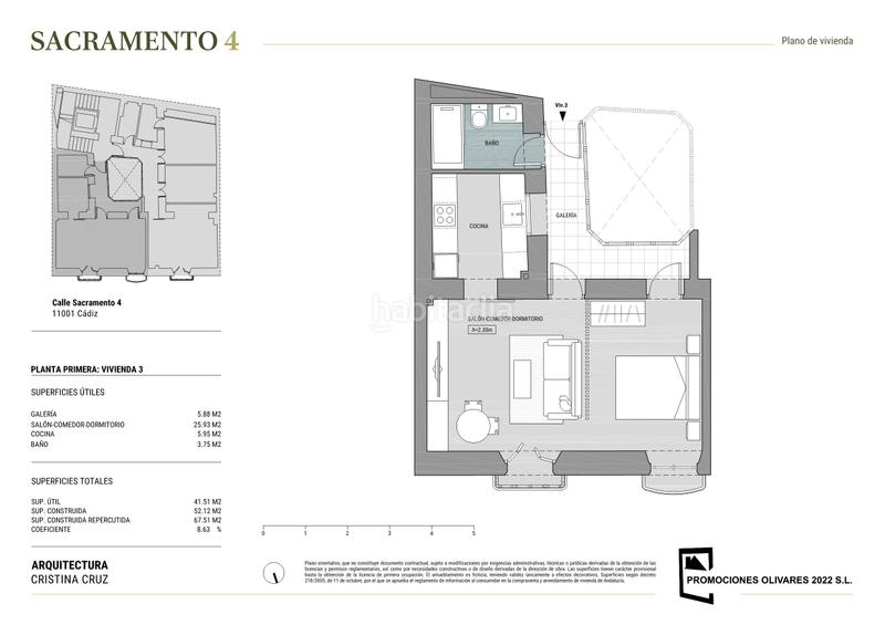 Foto 86a52c05-5011-4261-9e12-16be6efdf956. Pis 67m<sup>2</sup> a calle sacramento 4 a Centro Histórico Cádiz