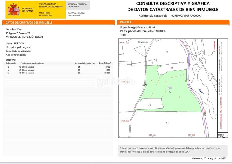 Foto fedd1279-8dfb-4a40-afa8-9fc82a2d3a01. Finca rústica a Rute