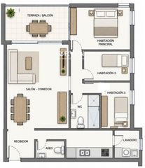 Flat  Xuquer. Venta de piso en segur de calafell de 3 habitaciones  a tan solo