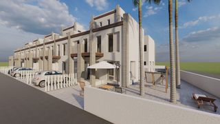 Casa adosada en Monte y Mar. Vivienda unifamiliar de estilo mediterráneo de obra nueva