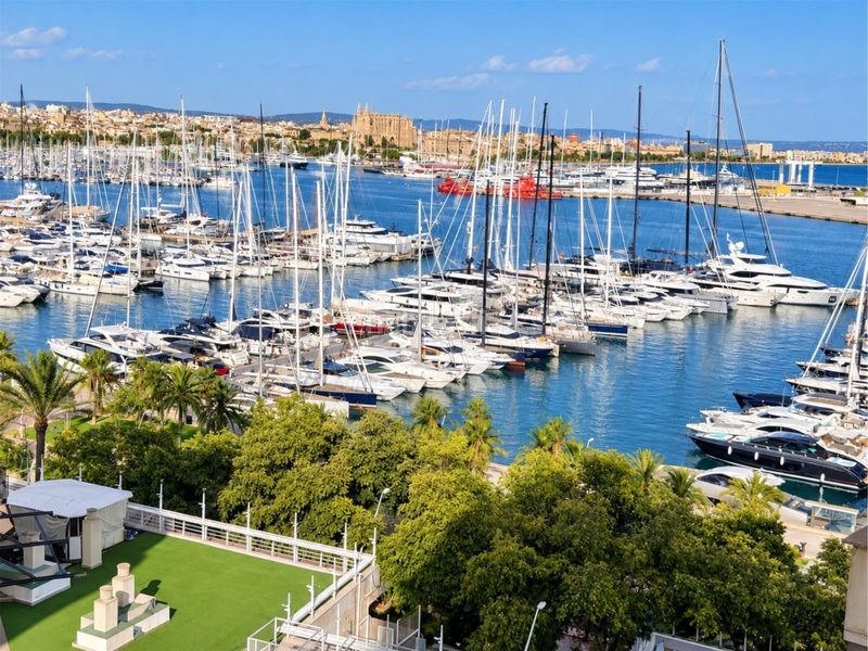 Foto 20f785ea-9a8e-47d4-8159-9f4f90f88081. Piso  con terraza y vistas al puerto en el paseo marítimo de palma en Palma de Mallorca