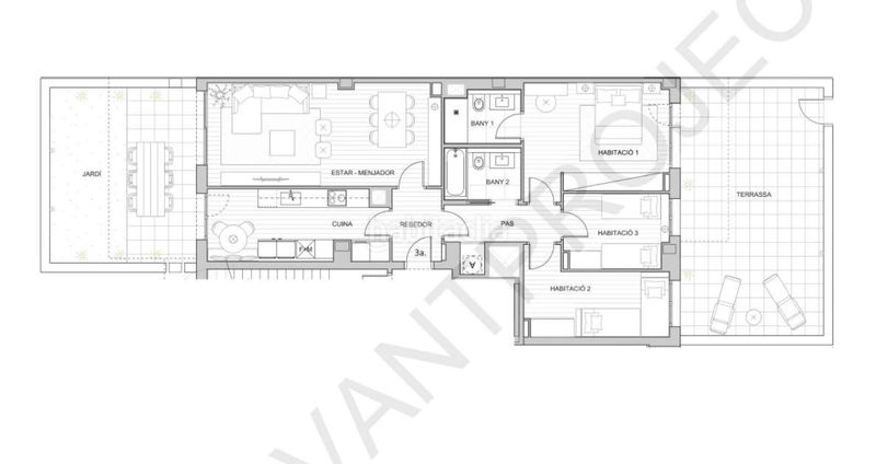 Foto 369fb623-6f98-48a7-ab1a-7fcd93a51bde. Etagenwohnung mit heizung parking pool in La Plana Sitges