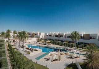 Casa adossada a Mijas pueblo. Nueva casa adosada con jardín en venta en mijas