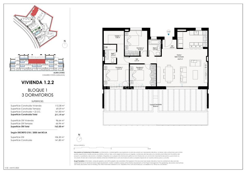 Foto b45714de-1b46-4172-af75-619ea981b2df. Attico con parcheggio piscina in Casares pueblo Casares