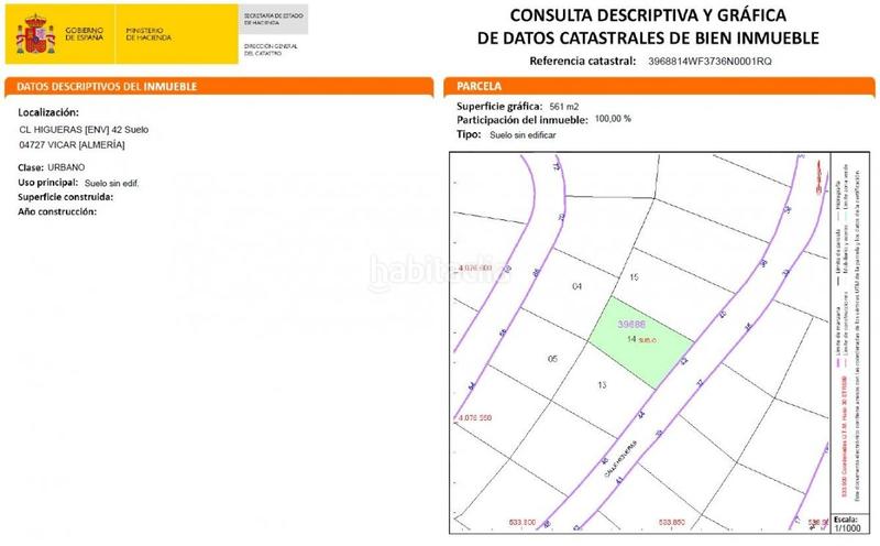 Foto 86770c2a-0d75-4a34-b278-2f54df393d64. Terreno residencial en calle higueras (env) 42 solar urbano en La Envía golf almería en Vícar