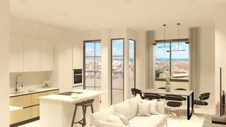 Pis  Carrer dragonera. Piso con proyecto de reforma  saln con cocina abierta y vistas