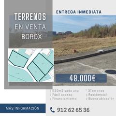 Terreny residencial a Calle moncayo 32. Ref.0518 venta de terrenos urbanos en borox.  consulte sin compr