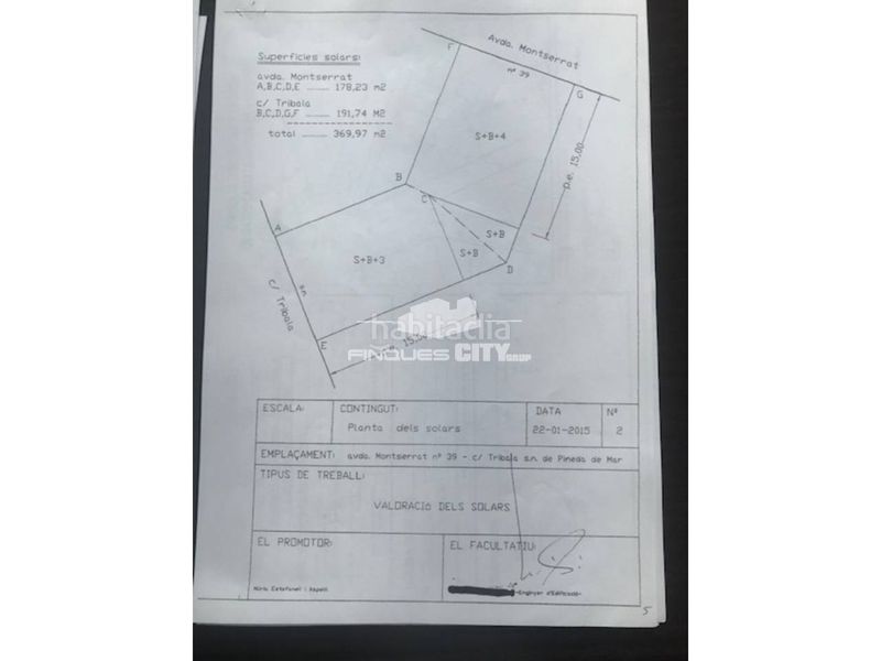 Foto 1fd2ea3a-c7ef-4b99-b47c-9eb805b18e1e. Terreny residencial a avenida montserrat 47 a Centre Pineda de Mar