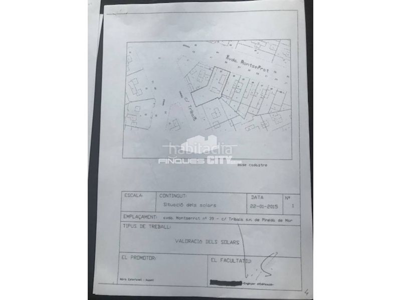Foto f636c750-fa9b-42e2-b97a-0734dabe493b. Terreny residencial a avenida montserrat 47 a Centre Pineda de Mar
