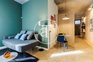 Affitto Monolocale  Carrer de l'aurora. Estudio de alquiler temporal de 1 habitación y 1 baño con balcón