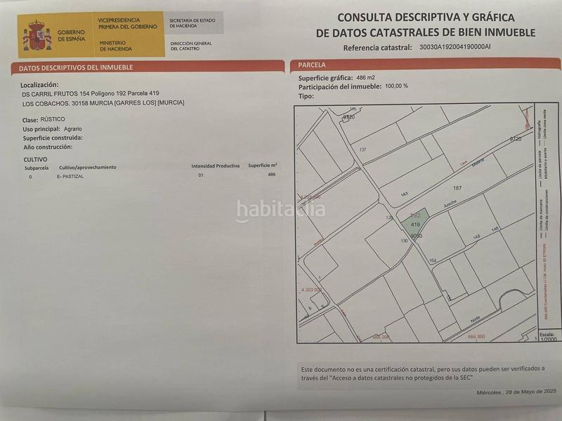 Foto 0b697555-e3cb-4327-8ca8-c035f2506c70. Wohngrundstück in Garres y Lages Murcia