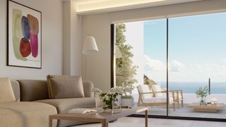 Piccolo appartamento in Cumbre del Sol. Apartamento con vistas al mar orientación sureste en benitachell