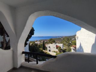 Apartament a Cala Vedella-Cala Tarida. Estudio con maravillosas vistas al mar y la puesta del sol