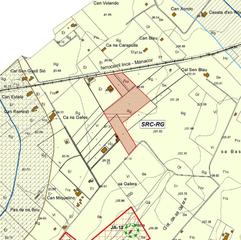 Wohngrundstück in Sineu. Terreno rústico con proyecto para vivienda unifamiliar en sant j