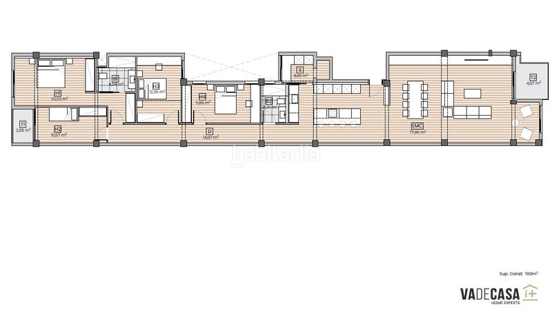 Foto 65eea2c9-c6e2-43db-a74e-b34ea35f25c6. Appartement avec chauffage dans Eixample Tarragona