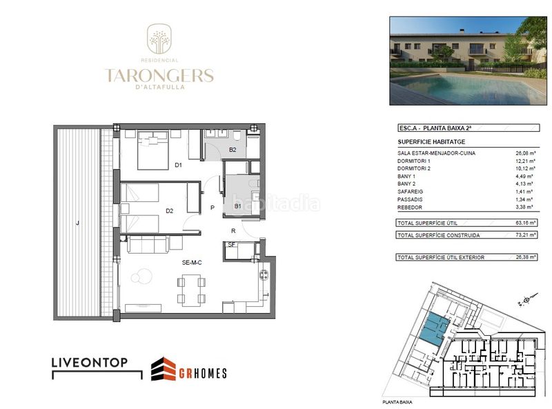 Foto 1ceaefe7-6e95-4cb2-9503-0c6148cf3df7. Pis amb calefacció aparcament piscina a Altafulla