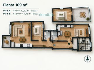 Pis  De la salut. Inmueble de dos pisos en venta en el centro de sabadell  inverso