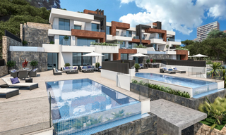 Attique à Cala Finestrat. Piso de lujo en primera línea de playa en benidorm y con piscina