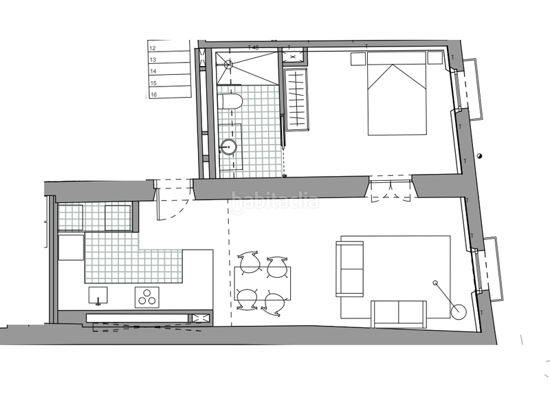 Foto 6fc8be4d-bc93-45dc-a378-0efba9aa1d23. Location attique avec chauffage dans Centre-Barri Vell Girona