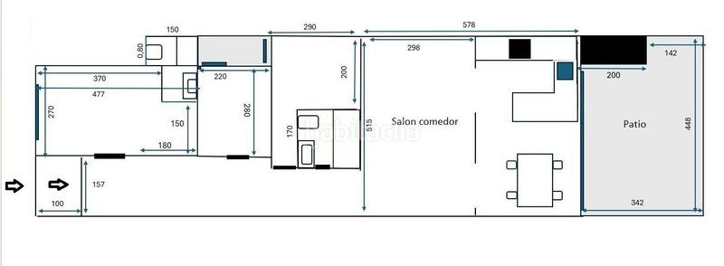 Foto f83a9e9c-6cb2-4306-89c9-3be2a1393a7d. Erdgeschoss mit heizung in Casagemes Badalona