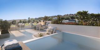 Maison jumelée à La Cala Golf - Lagar Martell. Casa adosada de 2 habitaciones, con terraza y jardín en la zona