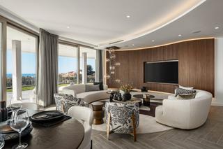 Rez-de-chaussée à Benahavís pueblo. El artículo de vista - apartamento de floor modero en nuevo desa